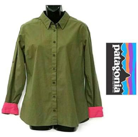 Patagonia Tops - Patagonia Womens Long Sleeve Button Shirt Size 8